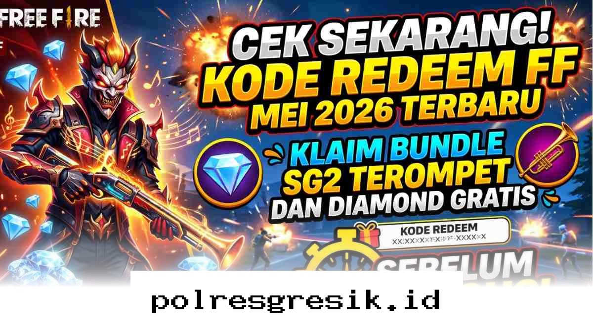 Buruan Ambil Bundle SG2 Terompet dan Diamond Gratis Lewat Kode Redeem FF Mei 2026 Sebelum Kedaluwarsa!
