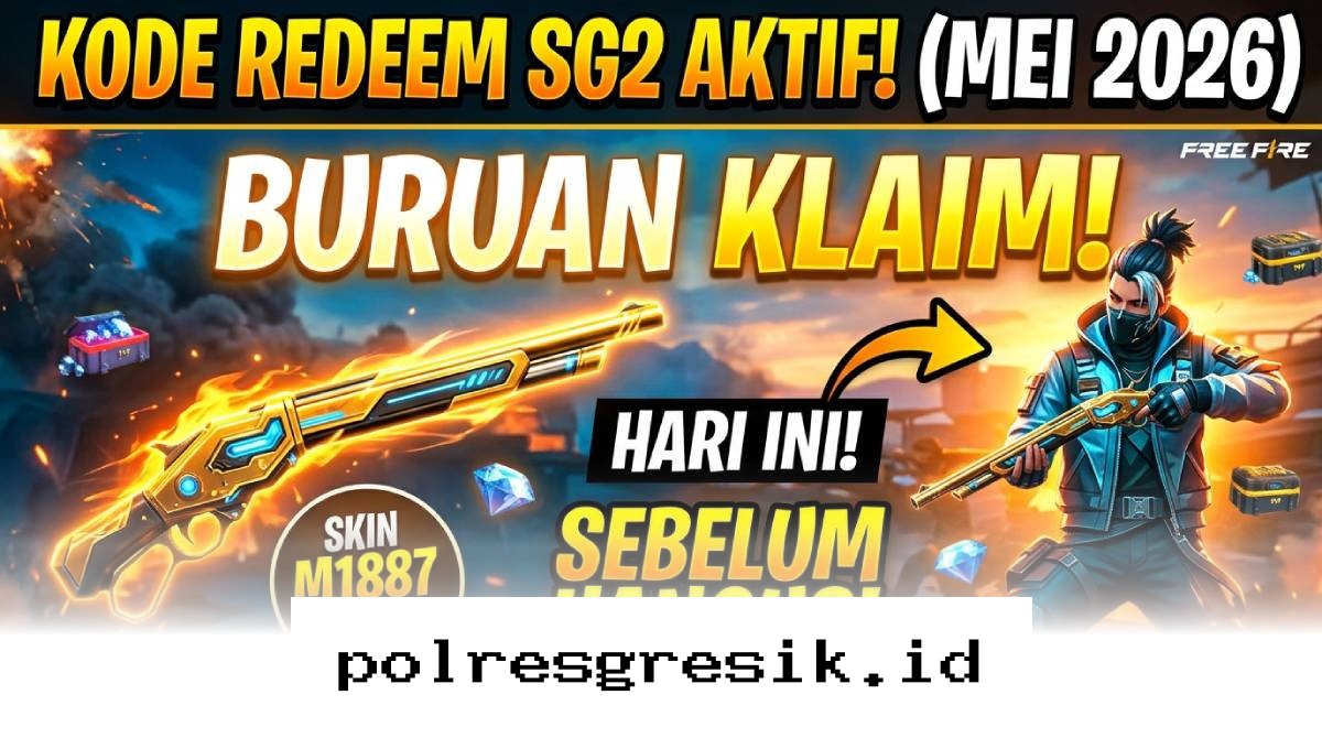 Cara Mendapatkan Skin M1887 Gratis Lewat Kode Redeem SG2 Terbaru Mei 2026 Sebelum Kehabisan!