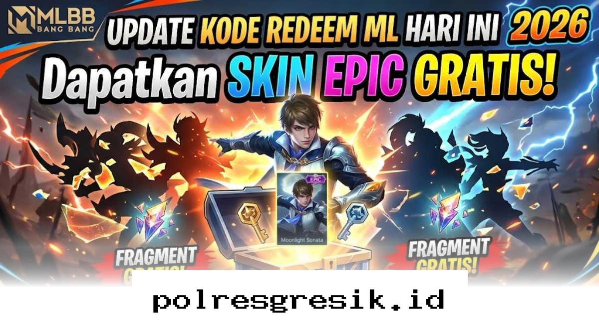Klaim Skin Epic dan Fragment Gratis Pakai Kode Redeem ML Terbaru Hari Ini 2026