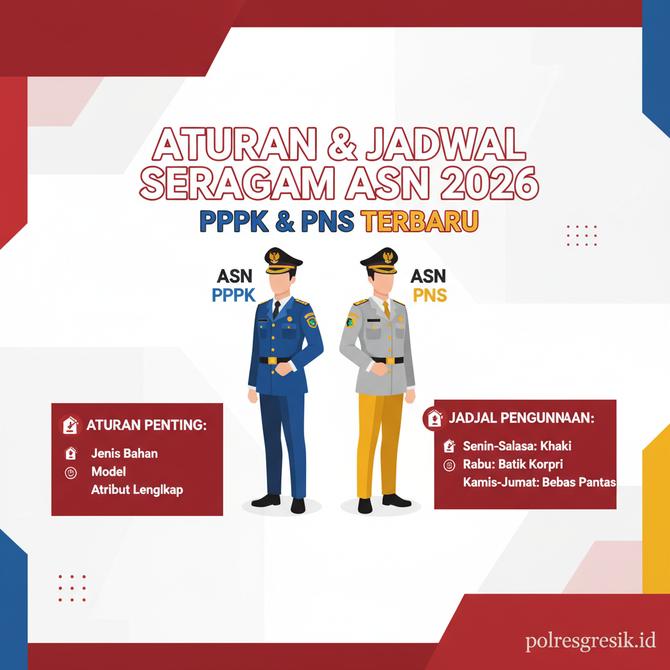 Thumbnail: Aturan dan Jadwal Seragam ASN 2026 untuk PPPK dan PNS