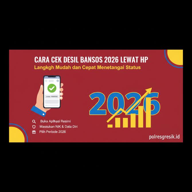 Thumbnail: Cara Cek Desil Bansos 2026 Lewat HP: Langkah Mudah dan Cepat Mengetahui Status