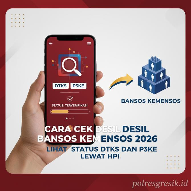 Thumbnail: Cara Cek Desil Bansos Kemensos 2026: Lihat Status DTKS dan P3KE Lewat HP!