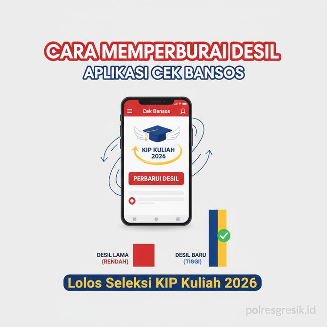 Thumbnail: Cara Memperbarui Desil di Aplikasi Cek Bansos agar Lolos Seleksi KIP Kuliah 2026