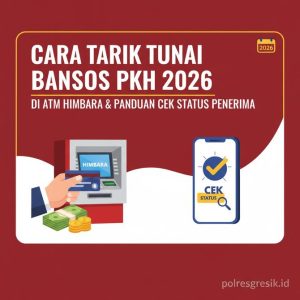 Thumbnail: Cara Tarik Tunai Bansos PKH 2026 di ATM Himbara dan Panduan Cek Status Penerima