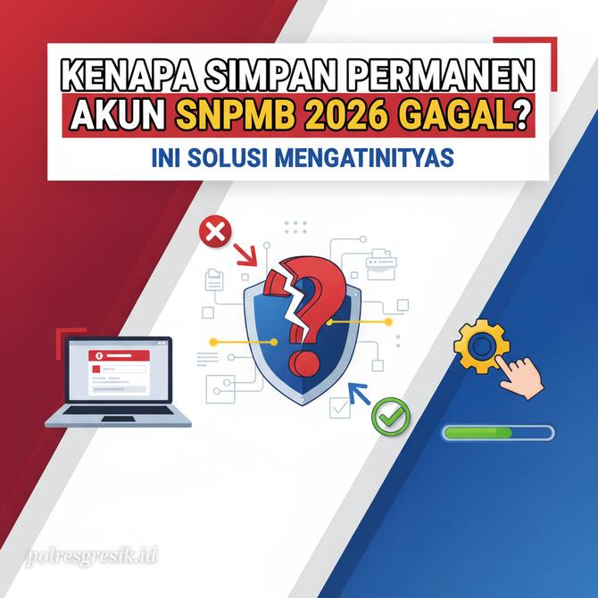 Thumbnail: Kenapa Simpan Permanen Akun SNPMB 2026 Gagal? Ini Solusi Mengatasinya