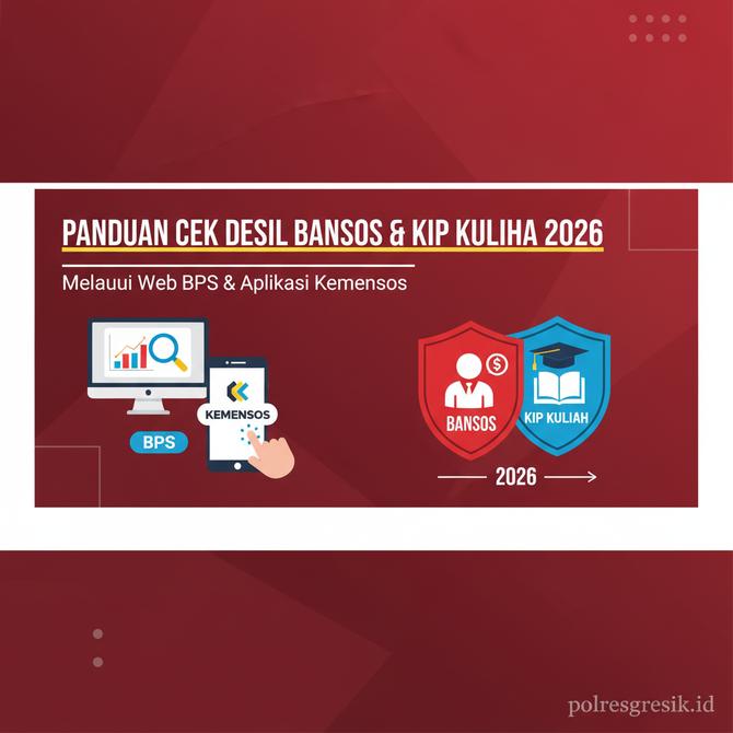 Thumbnail: Panduan Cek Desil Bansos dan KIP Kuliah 2026 Melalui Web BPS dan Aplikasi Kemensos