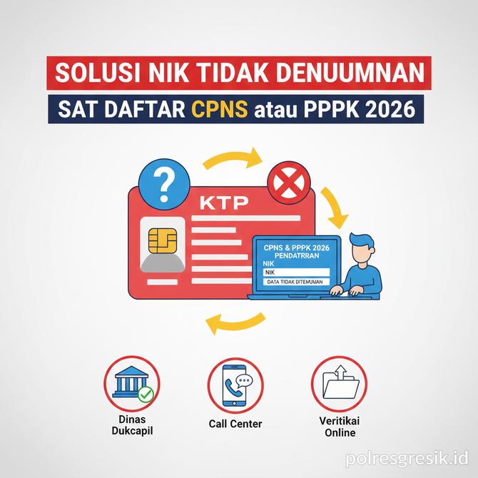 Thumbnail: Solusi NIK Tidak Ditemukan Saat Daftar CPNS atau PPPK 2026